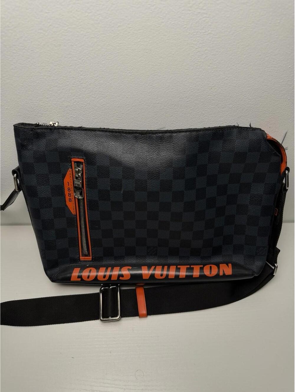 Louis Vuitton Damier Cobalt Messenger Bag Orange LV